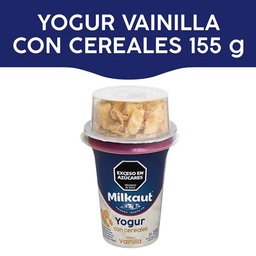 Yogur con Cereales Entero Milkaut 165g