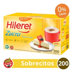 Edulcorante Hileret Zucra Caja Sobres x 200