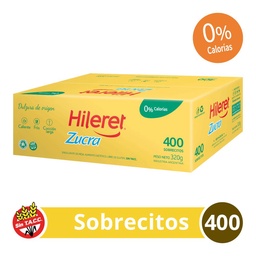 Edulcorante Hileret Zucra Caja Sobres x 400