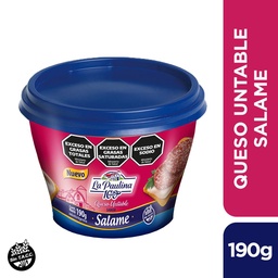 Queso Untable Sabor Salame La Paulina 190g