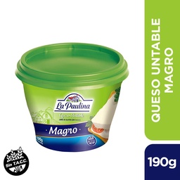 Queso Untable La Paulina Magro 190 gr