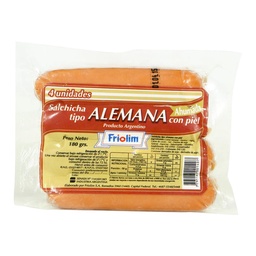 Salchicha Friolim con Piel Alemana Corta x 4 uni 180g