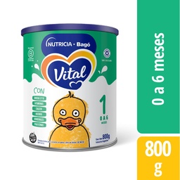 Leche en Polvo 0 A 6 Meses Vital 800g