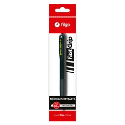 Boligrafo Filgo Fast Grip Negro 1 Unidad