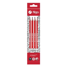 Lapices de Grafito Filgo Sigma Flex 4 Unidades