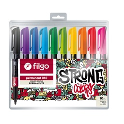 Marcador Permanente Filgo Strong Colors