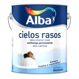 Pintura Látex Alba Cielos Rasos Interior Blanco Mate 1 l