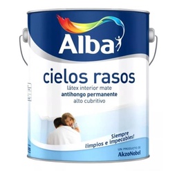 Pintura Látex Alba Cielos Rasos Interior Blanco Mate 4 l