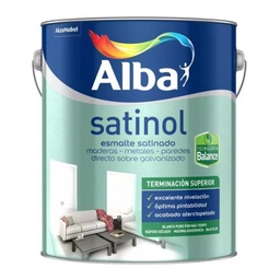 Esmalte Alba Satinol Balance Interior Blanco Satinado 4 l