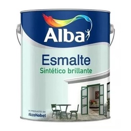 Esmalte Sintético Alba Interior Blanco Satinado 4 l