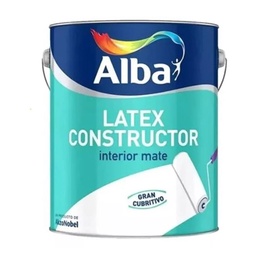 Pintura Látex Alba Látex Constructor Interior Blanco Mate 1 l