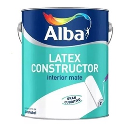 Pintura Látex Alba Látex Constructor Interior Blanco Mate 10 l