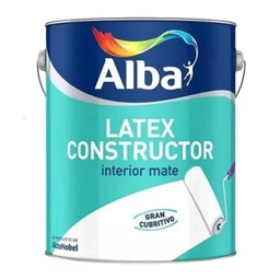 Pintura Látex Alba Látex Constructor Interior Blanco Mate 20 l