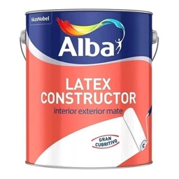 Pintura Látex Alba Latex Constructor Interior Exterior Blanco Mate 10 l