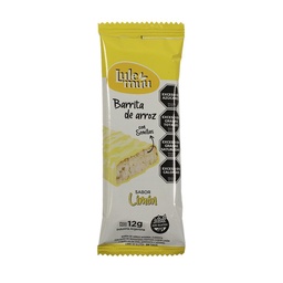 Barra de Arroz Bañada en Limón Lulemuu 12g