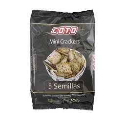 gall.crackers 5 Semillas Coto Paq 250 grm