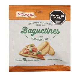 Galletitas de Copetín Sabor Pizza Baguetines 70g