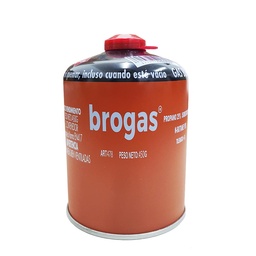 Cartucho Brogas Gas Butano A Rosca 450 gr