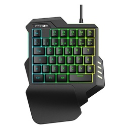 Teclado Dynacom  Keypad Gamer Usb Negro