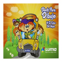 Block de Papel para Dibujo Luma N5 Color 81-51 24 Hojas