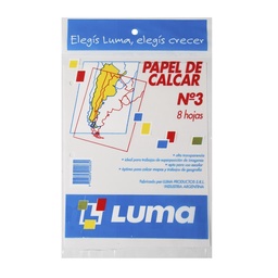 Papel de Calcar Repuesto N°3 x 8 Hojas