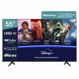 Smart Tv Led   Hisense 55" 4K 55A64h Vidaa