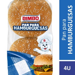 Pan para Hamburguesa con Sésamo Acti Leche Bimbo 210g