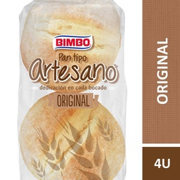 Pan de Hamburguesa Bimbo Artesano 4u 240 grm