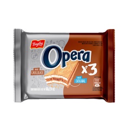 Obleas Sabor Chocolate Opera Paq 68 grm