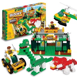 Bloques de Encastre Blocky Dino 260 Piezas