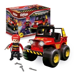 Set de Juego Flokys Jeep Bomberos