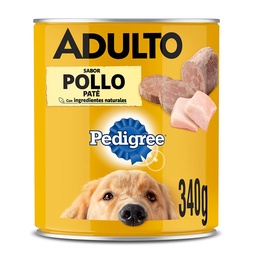 Alim. Perros Pollo Sel Veg Pedigree Lat 340 grm