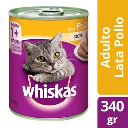 Alim. Gatos Pollo Whiskas Lat 340 grm