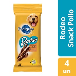 Palitos Saborizados Adultos Pedigree Rodeo 4 Unidades Pollo