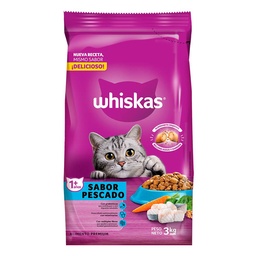 Alimento Adultos Whiskas 3 kg Pescado