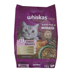 Alimento para Gatos Adultos Sabor Salmón  Whiskas 1kg