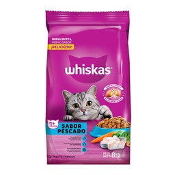 Alimento para Gatos Sabor Pescado Whiskas 8 Kgm