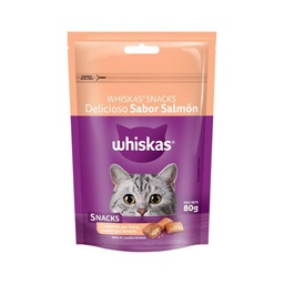 Snacks Sabor Salmon Whiskas 80g