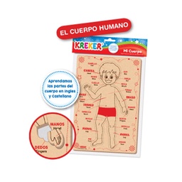 Juego Didáctico Kreker Cuerpo Humano Goma