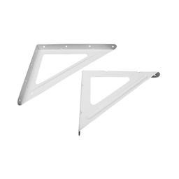 Soporte Sc Metalúrgica Strong 200 x 250 mm Blanco 2 Unidades