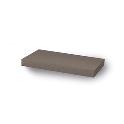 Estante Flotante Sc Metalúrgica 40 cm Lino Oscuro