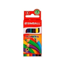 Lapices de Color Simball Innovation 6 Unidades