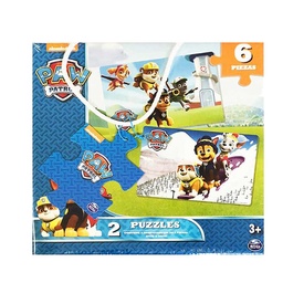 Rompecabezas Paw Patrol 2 x 6 Piezas