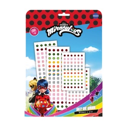 Set de Uñas y Aros para Decorar Miraculous