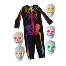 Disfraz Calavera Multi Color Talle 1