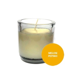 Vela de Soja Vidrio Melon Pepino