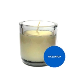 Vela de Soja Vidrio Oceanico