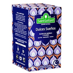 Té Hierbas Aromáticas Saint Gottard   Dulces Sueños Caja 20 Saquitos