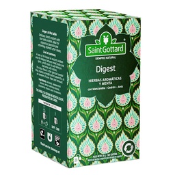 Té Boldo, Menta y Anís Saint Gottard   Digestive Caja 20 Saquitos