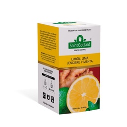 Té Limón, Lima, Jengibre y Menta Saint Gottard Caja 20 Saquitos